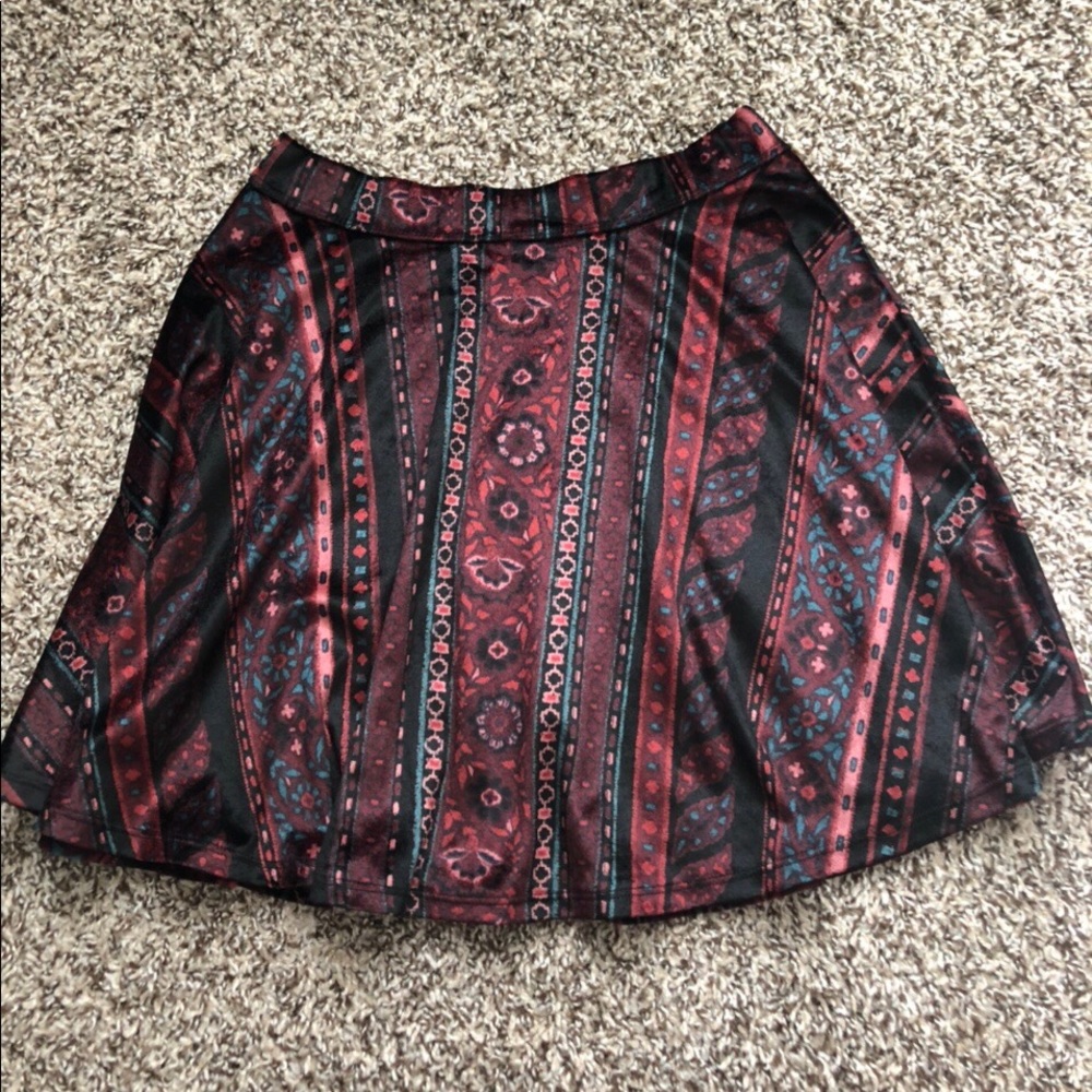 Velvet Skater Skirt